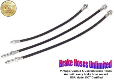 КОМПЛЕКТ ТОРМОЗНЫХ ШЛАНГОВ Studebaker Truck 1/2 тонны 4x4 - модели 3E6D 3E7D - 1958 - Изображение 1 из 2