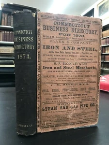 1873 Connecticut Business Directory - 19th Century Advertisements Illustrated - Picture 1 of 12