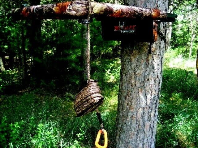 CROSS/BOW 3/8"dia. 25' poly rope bow/ hoist + one 20' 1/4'DIA compact bow hoist. - Image 1 of 4