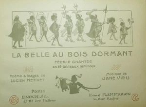 MONTMARTRE/CHAT NOIR/BELLE AU BOIS DORMANT/L.METIVET/ED ENOCH/1902/EO/PERRAULT - Picture 1 of 12
