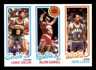 1980 Topps Basketball #152 Shelton Leavell Lucas NM/MT *e11 - Image 1 of 2