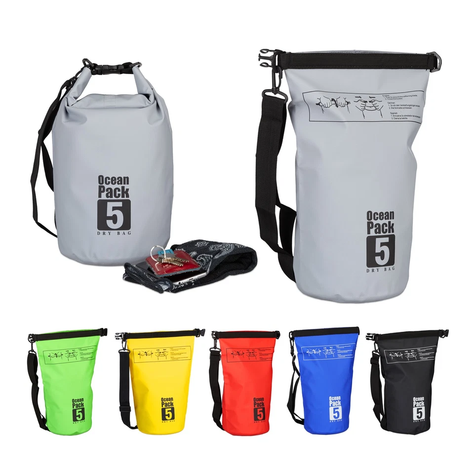 Ocean Pack 5 Liter wasserdicht Dry Bag Packsack Seesack Outdoor Bag Seemannssack - Bild 1 von 1
