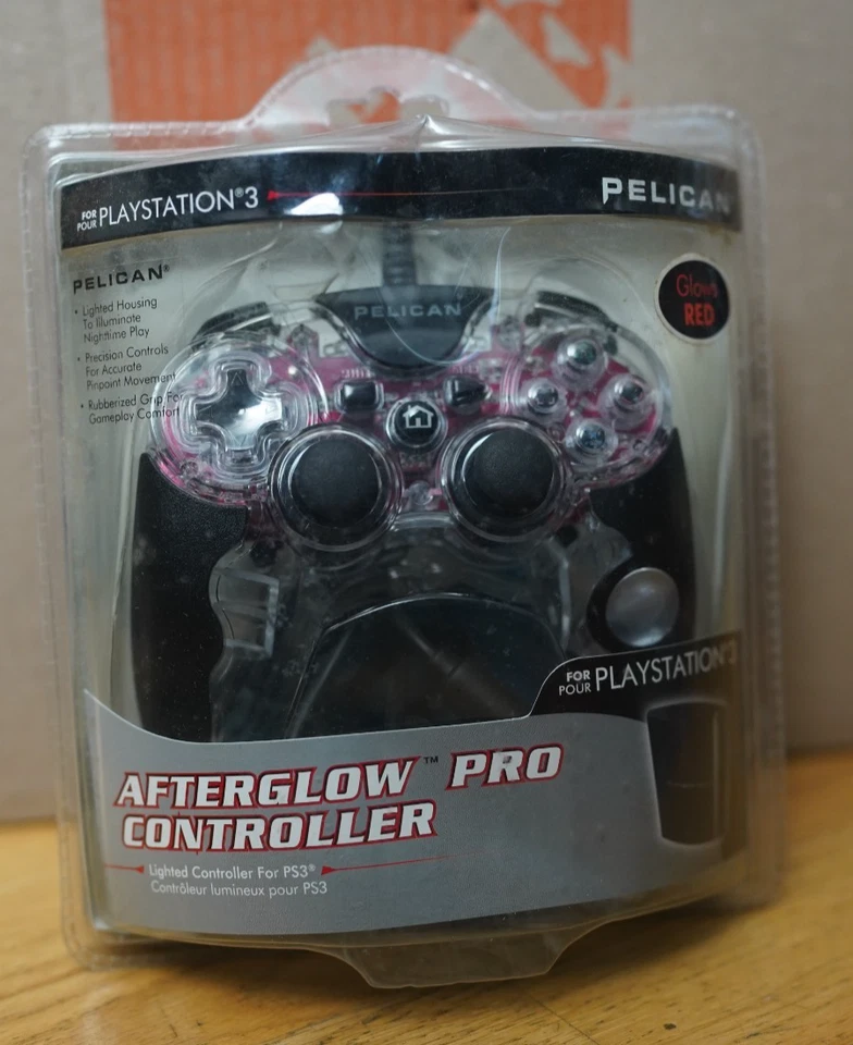 PELICAN LED LIGHT AFTERGLOW PRO CONTROLLER FOR PS3 PLAYSTATION 3 COMPATIBLE - Image 1 of 4