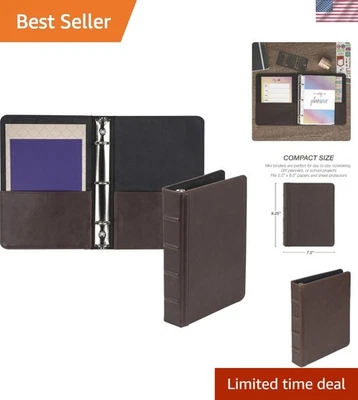 Carpeta organizadora portátil vintage de tapa dura - Gestiona tus documentos con estilo Foto 1 de 4