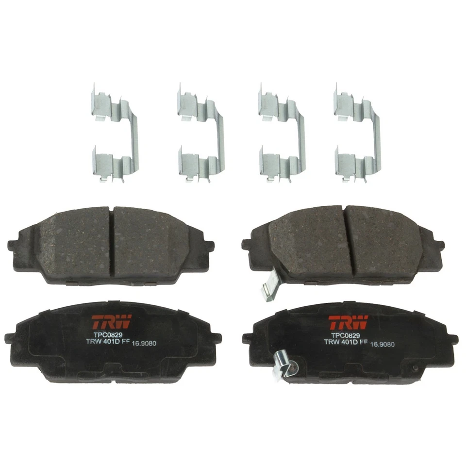 Juego de pastillas de freno delanteras TXC0829 TRW de 2 ruedas para Honda Civic S2000 Acura RSX Foto 1 de 1
