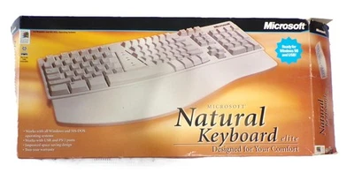 Microsoft Natural Computer Keyboard Elite, w/ Manual - PLEASE READ DESCRIPTIOIN - Image 1 of 4