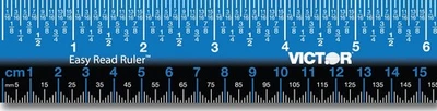 Regla Victor EZ18SBL Victor Easy Read&trade; 18" Acero Inoxidable - Azul Foto 1 de 3