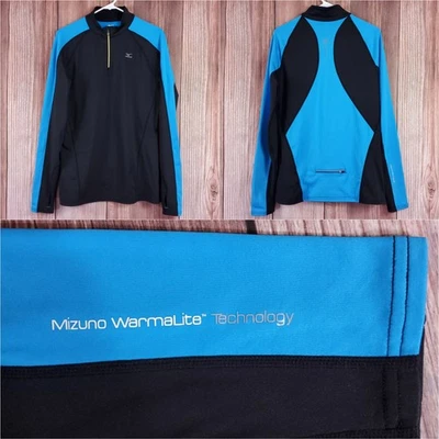 Pullover térmico Mizuno unisex medio tecnología Warmalite 1/4 cremallera forrado de vellón Foto 1 de 4