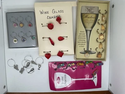 Lote de 5 dijes de vino Pottery Barn Carate & Barrel Boston Warehouse Foto 1 de 4