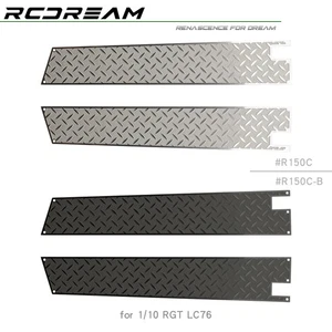 1/10 Stainless Steel Antiskid Chequered Plates for RGT LC76 EX86190 Body Upgrade - Picture 1 of 3