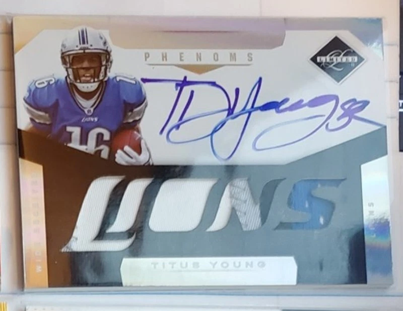 TITUS YOUNG 2011 Limited Rookie RC Refractor 4 Color Patch Auto LIONS 27/299 - Image 1 of 1