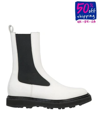 RRP€578 OFFICINE CREATIVE Lydona Mountain Leather Boots US6 UK3 EU36 Pull On - Imagem 1 de 4