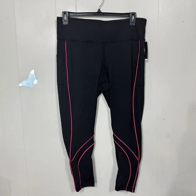 Ideology Leggings Mujer 1X Negro Rosa 7/8 Largo Tiro Alto Compresión Bolsillo Foto 1 de 4