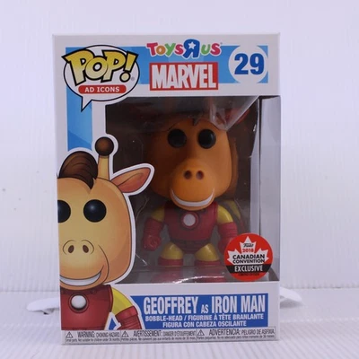G6 Funko Pop Ad Icons GEOFFREY as IRON MAN Canadian Exclusive Vinyl Figure 29 Foto 1 de 4