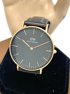 Daniel Wellington Women's Watch DW00100139 Rose Gold Black Leather Strap 36mm - Image 1 of 4