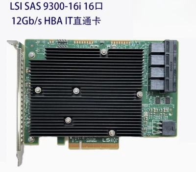 LSI 9300-16i 16 Port 12Gbps SAS 3 Host Bus Adapter TrueNAS UnRAID ZFS IT-Mode - Image 1 of 3