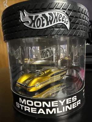 Lata de aceite Hot Wheels Racing Series Mooneyes Streamliner GOLD METALIC LTD/7.000 Foto 1 de 4