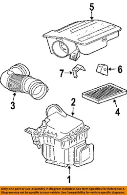 Conjunto de filtro de aire usado se adapta a: Dodge Durango 2004 5,7 grado A Foto 1 de 2