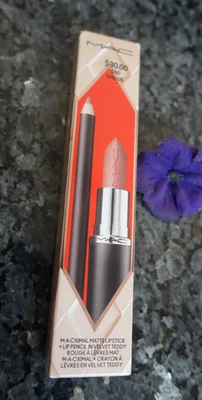 Kit de lábios de pelúcia MAC macximal topsy novo na caixa - Imagem 1 de 3