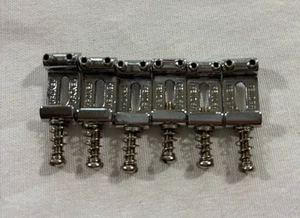 2013 Fender Stratocaster Standard Chrome Vintage-Style Bent Bridge Saddles w/ HW - Picture 1 of 8