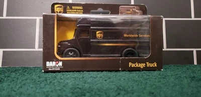 UPS 5.5" Package Truck Daron Toys Plastic Pullback Action - Image 1 of 2