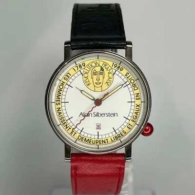 Reloj para hombre Alain Silberstein cuarzo esfera plateada funcionando Foto 1 de 4