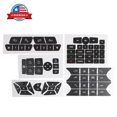 Button Repair Stickers for Mercedes Benz E-Class Convertible A207 A-Class W176 - Image 1 of 4