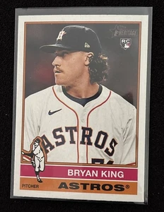 Bryan King - 2025 Topps Heritage #208 Rookie (RC)  Houston Astros      I401 - Picture 1 of 2