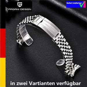 PAGANI DESIGN Uhrenband Uhr Quarz Luxus Edelstahl GMT Style DE Versand - Bild 1 von 8