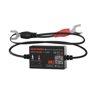 Monitor de batería de coche 12V Bluetooth 4.0 BM2 Medidor de voltaje Probador de batería Analizador - Imagen 1 de 12