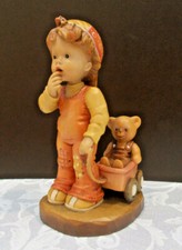 Anri "Finding Our Way" Sarah Kay 6" Woodcarved Boy Figurine