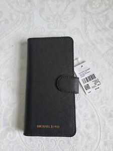 Original Michael Kors Saffiano Folio Case for Samsung Galaxy S8/Black
