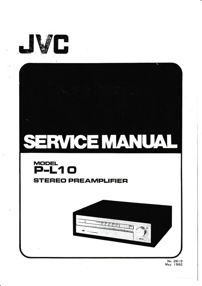 Servizio Manuale di Istruzioni per JVC P-L10 - Immagine 1 di 1