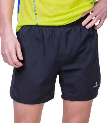 Pantalones Cortos para Correr Ronhill Tech Para Hombres Negros 5 Pulgadas Ligeros Forrados que absorben la Humedad Foto 1 de 4