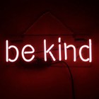 13" Be Kind Neon Sign Light Beer Bar Pub Lamp Glass Artwork for sale