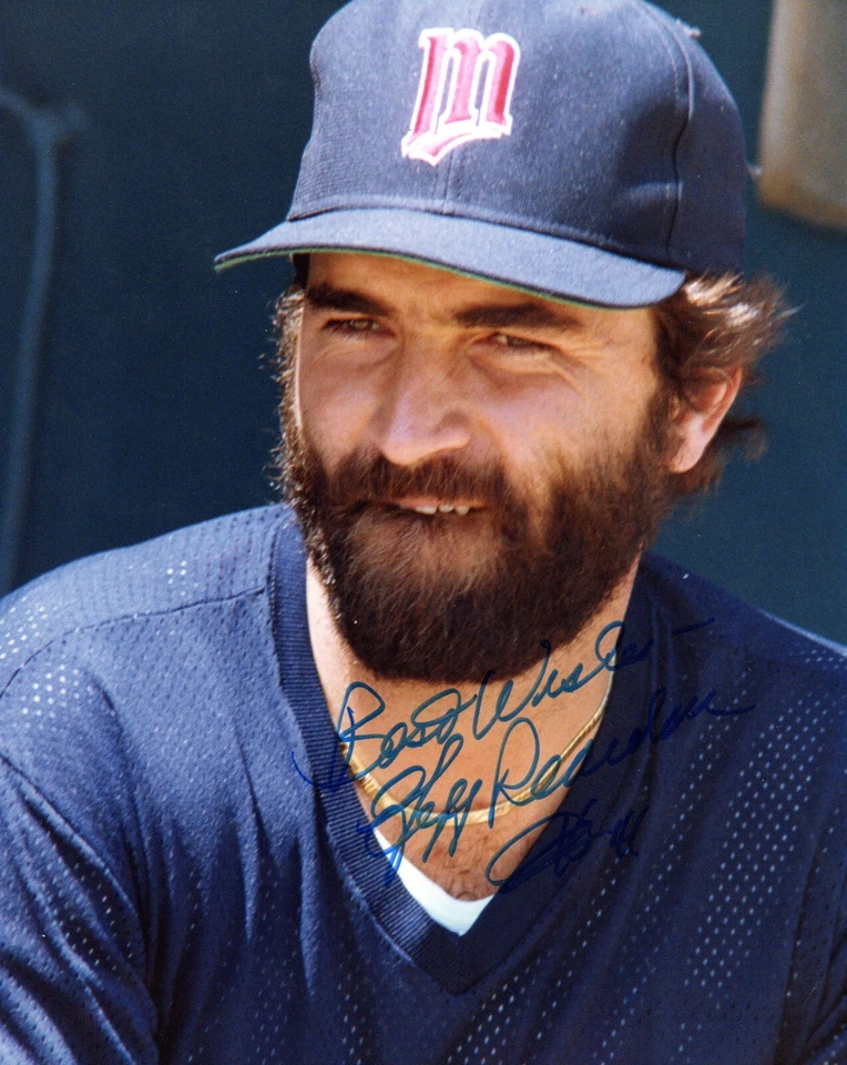 FOTO INSTANTÁNEA AUTOGRAFIADA 8 x 9-7/8 firmada por Jeff Reardon gemelos certificado de autenticidad #1 Foto 1 de 1