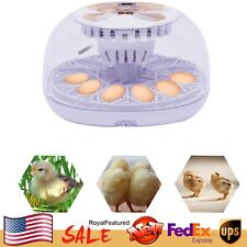 12 Chicken Egg Incubator With Automatic Turner LCD Display Quail Duck Hatching!