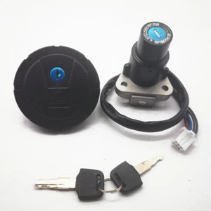 Ignition Switch Fuel Gas Cap Lock Key Set For Kawasaki KLR650 KLR 650 1987-2007 - Picture 1 of 8
