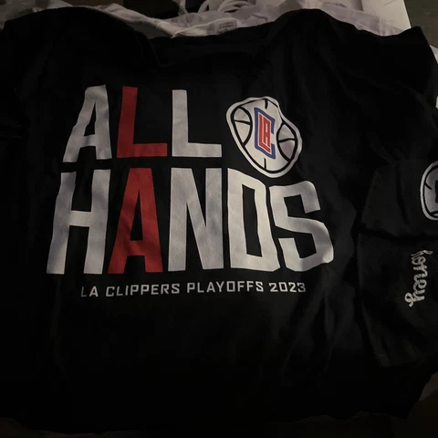Los Angeles Clippers All Hands Playoff T-Shirt SGA 4/22/23 XL  W TOWEL Cover