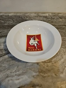 Pottery Barn Vintage Posters Pasta Bowl 14" Pates Baroni Round Servingware - Picture 1 of 8