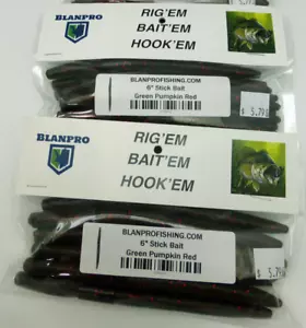 BlanPro Baits 6" Watermelon Red Stockköder 2 10er Pack - Bild 1 von 2
