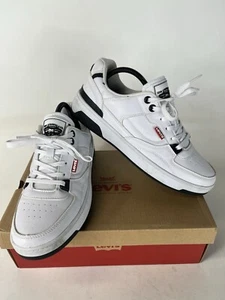 Scarpe sneakers stringate LEVI'S uomo bianche misto mod 521 punta tonda 8,5 - Foto 1 di 8