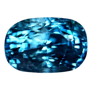 Pietra preziosa sciolta zircone blu cambogiano 4,54 ct taglio ovale premium (10 x 6 mm) - Foto 1 di 2