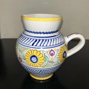 LBC A10 PICHET POTERIE FLEURIS VINTAGE SLOV KERAMICA CERAMIQUE SLOVENSKA MODRA - Picture 1 of 6