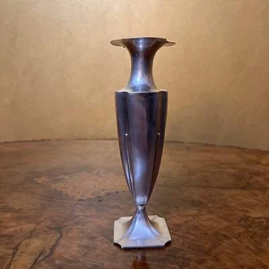 Antique Birmingham 1901 Sterling Silver Vase - Imagen 1 de 7