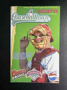 Mike Lieberthal Signed Phillies Minor League Program Autograph  - Picture 1 of 1