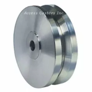 W-520-SV-3/4 5" x 2" Edelstahl V-Nut Rad, 3/4" einfache Bohrung, 950 Pfund Kapazität - Bild 1 von 1