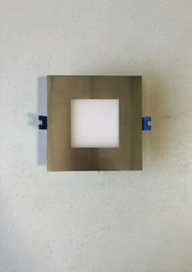 NDR Electric Razor-S 4" Ultra Thin Recess.SQ. Downlight,Dimmable,650Lm,9W,Chrome - Picture 1 of 6
