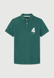 Hackett London Heritage Dark Green Number 4 Polo Shirt Mens - Picture 1 of 6