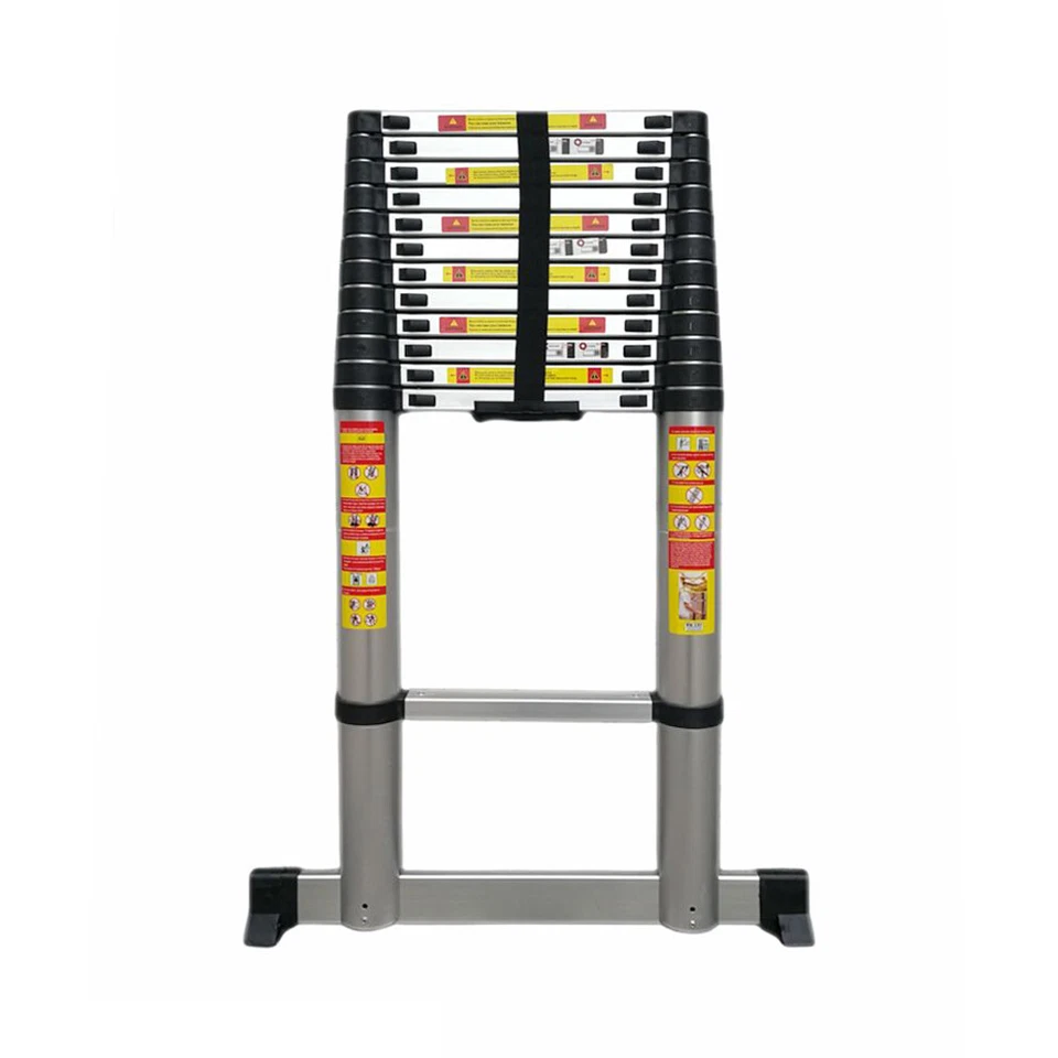 SCALA TELESCOPICA IN ALLUMINIO PORTATILE ESTENSIBILE MULTIUSO SUPPORTA 150 KG CE - Immagine 1 di 4